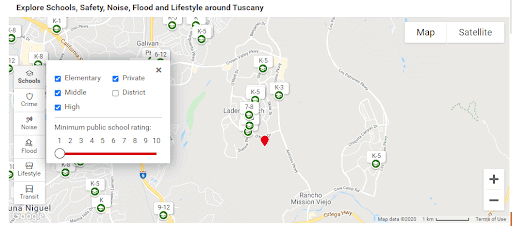 Realtor.com Local Schools Map - Slightly Educational